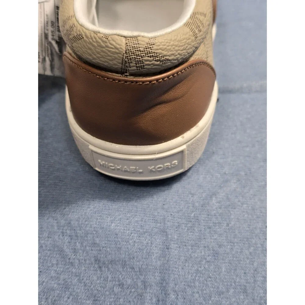 Michael Kors Women's New NOA Slip On Sneaker -Tan Jacquard Size 5M